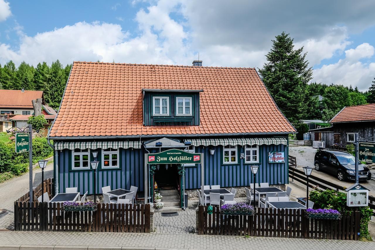 Hotel Garni und Gaststätte Zum Holzfäller Schierke Exterior foto